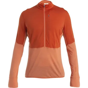 Pánská mikina ICEBREAKER Mens Merino 200 Realfleece™ Descender LS Half Zip, Molten/Ember/Cb (vzorek) velikost: M