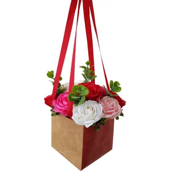 umělá květina made by ANTEROS Dekorace Mýdlová kytice z mýdlových květů I love you