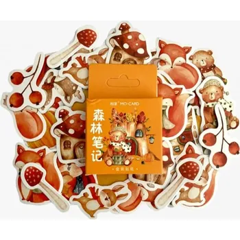 samolepka Sada samolepek Zvířátka a podzim (45ks)