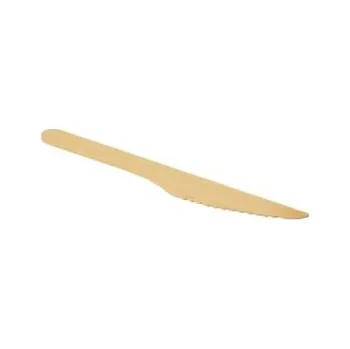 Jednorázové nádobí Nůž EKO dřevěný 16 cm