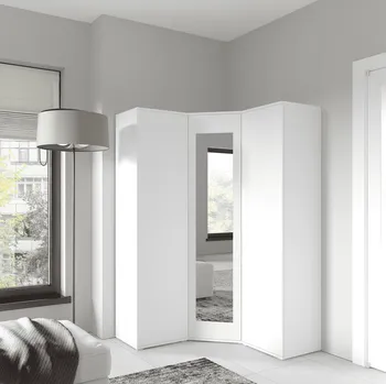 Předsíňová stěna ArtPK Předsíň AMY 40 | se zrcadlem Barva: Bílá