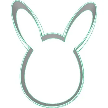 Vykrajovátko Hlava zajíčka 2 plastové vykrajovátko