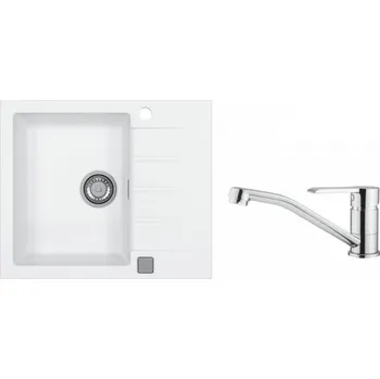 Granitový dřez Alveus SET CADIT 10/11 + BATERIE RUTA CHR + 5 % sleva v košíku s kódem SLEVA5