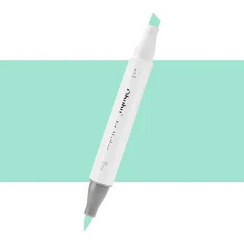 Lihová fixa OHUHU oboustranná Brush & Chisel, G340 Horizon Green