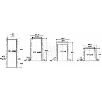 napáječka pro hospodářská zvířata Thermo podstavec SUEVIA - Model 345 Druh: Model 344