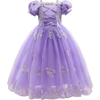 Karnevalový kostým Disney Dětský kostým - šaty krásné Lociky s doplňky (3-10 let) Varianta: fialová 1, Velikost: 120 (5-6 let)