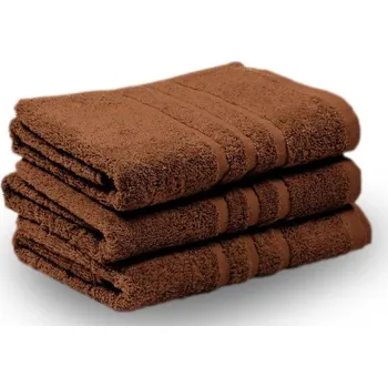 Ručník KLASIK PROUŽEK ručník a osuška hnědá Velikost: 50x100cm ručník