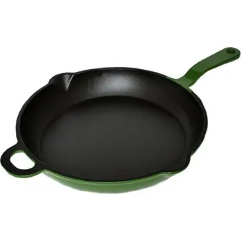 Pánev MAGDALENA litinová pánev 28 cm Gourmetina Black Edition listově zelená 1030-06-38