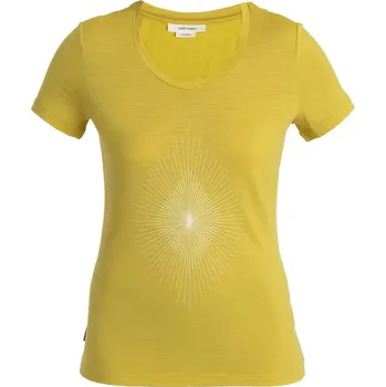 Dámské tričko ICEBREAKER Wmns Merino 150 Tech Lite III SS Scoop Tee Light Forms, Lux (vzorek) velikost: S