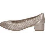 Caprice lodičky perforace 22501 taupe metallic, velikost 38.5