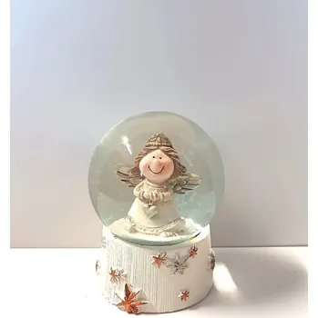 Vánoční dekorace Sněžítko anděl 6,5 cm 9 cm