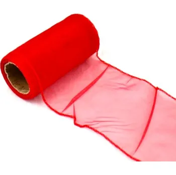 Stuha Organza stuha 11 cm/9 m - červená