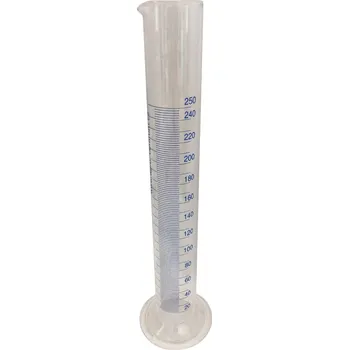 Odměrný válec Odměrný válec skleněný s odměrkou 250 ml ( T/2022 ) Odměrný válec skleněný se stupnicí 250 ml ( T/2022 )