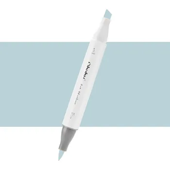 Lihová fixa OHUHU oboustranná Brush & Chisel, MG030 Blue Grey 03