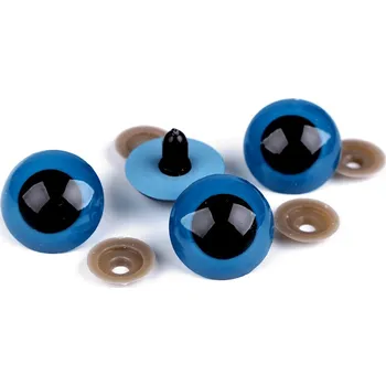 Oči velké s pojistkou 30 mm - modré