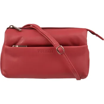 Kabelka Estelle Malá kožená kabelka - moderní psaníčko ET-2046 červené