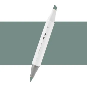 Lihová fixa OHUHU oboustranná Brush & Chisel, GG5 Green Grey 5