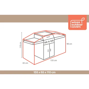 Zahradní pohovka Obal na gril 155x65x110cm Winza
