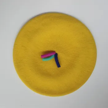 Čepice Dětský baret veselé rádio Barva: Žlutá, Obvod hlavy: 54-55