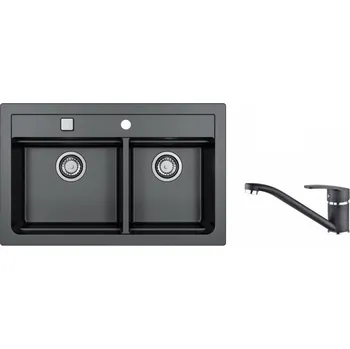 Granitový dřez Alveus SET ATROX 50 / 91+ BATERIE NINA 91 + 5 % sleva v košíku s kódem SLEVA5