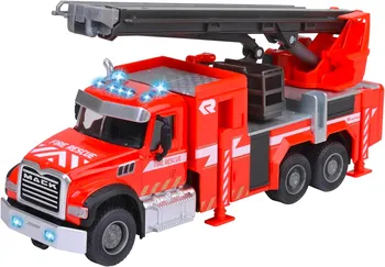 Majorette Mack Granite Fire Truck hasičské auto se zvukem a světlem červené