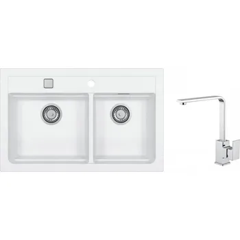 Granitový dřez Alveus SET ATROX 50 / 11 + RENO CHROM + 5 % sleva v košíku s kódem SLEVA5