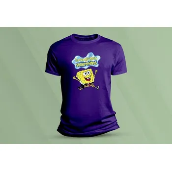 Chlapecké oblečení Dětské bavlněné tričko SpongeBob SquarePants. velikost 152 (12-13 let) Purpurová