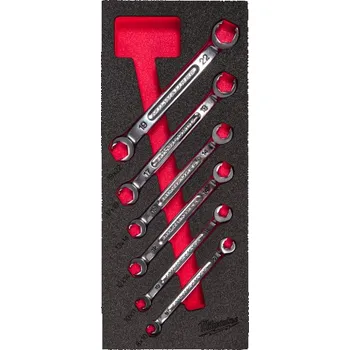 Skříňka na nářadí MILWAUKEE Pěnová vložka se sadou prstencových klíčů 6 ks 4932493628