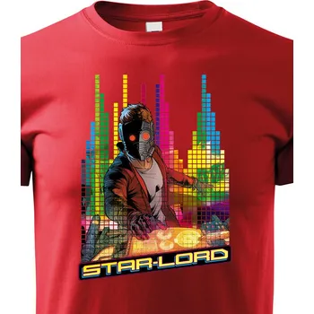Chlapecké tričko Dětské tričko Star-Lord DJ, Barva Červená, Velikost 158 cm/12 roků, Canvas Dětské tričko Bezvatriko.cz 2340