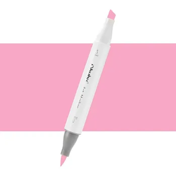Lihová fixa OHUHU oboustranná Brush & Chisel, R23 Rose Pink
