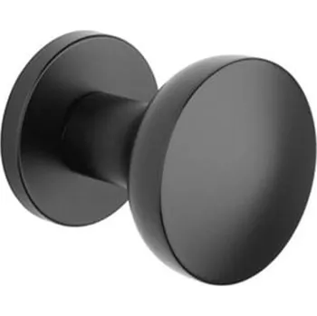 Dveřní kování AS - KOULE ORTICA - R 7S bez spodní rozety, koule pevná ks BS - Černá matná