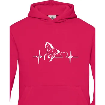 Chlapecká mikina Dětská mikina Tep a kůň, Barva Purpurová Bezvatriko.cz 0867