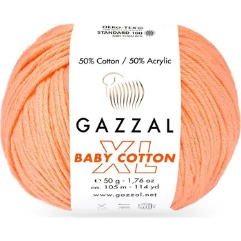 Příze Gazzal Příze Baby cotton XL 3465XL rezavá