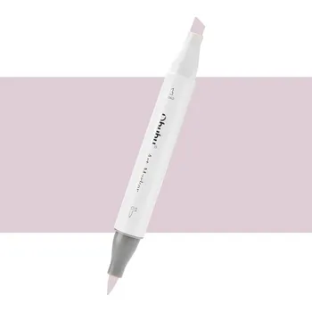 Lihová fixa OHUHU oboustranná Brush & Chisel, E380 Ash Rose