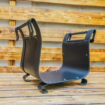 Krbová kamna Koš na dřevo kovaný na dřevo 30 cm