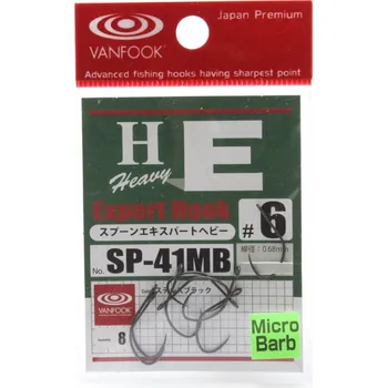 Rybářský háček Vanfook Háček Expert Hook Heavy Wire Micro Barb 8ks Velikost háčku: #6