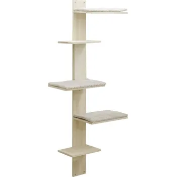 Kočičí strom na zeď, škrabadlo pro kočky, 150 cm, přírodní