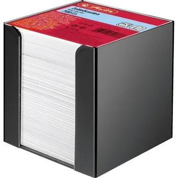 Herlitz Špalík 9x9x9cm/700 listů, box černý - bílý