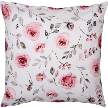 Povlak na dekorativní polštářek Bavlněný povlak na polštář s růžemi Rustic Rose - 40*40 cm