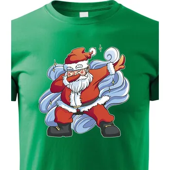 Chlapecké tričko Dětské tričko Vánoční Santa 1, Barva Zelená, Velikost 146 cm/10 roků, Canvas Dětské tričko Bezvatriko.cz 2157