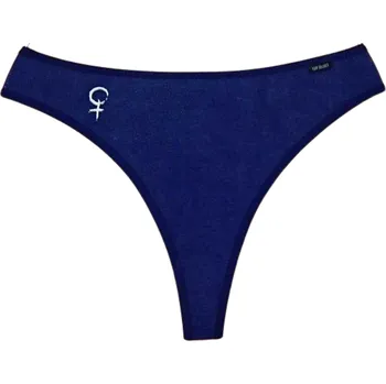 Kalhotky Dámská tanga ALS-09, černá + tělová, vel. M