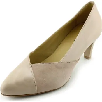 Dámské lodičky Dámské lodičky - nadměrná velikost MW818béž (obuv nadměrná na podpatku)