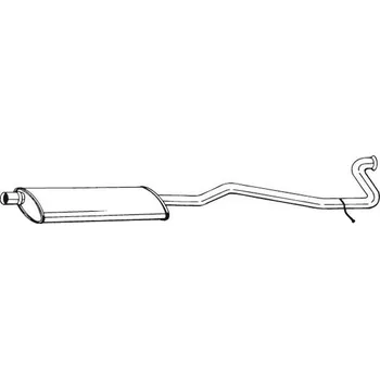 Výfukový systém Střední tlumič výfuku BOSAL 287-255