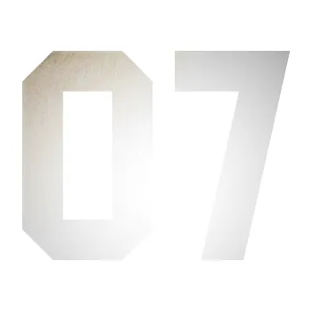 Polep vozidla Startovní číslo 07 (82 - odrazková reflexní bílá) SAMOLEPKA NA AUTO, NÁLEPKA, FÓLIE, POLEP, TUNING, VLASTNÍ TEXT, TISK, AUTOSAMOLEPKY.cz, POLEPY, OBRÁZEK, LOGO, 3D STICKERS