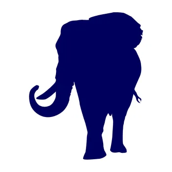 Samolepící dekorace SAMOLEPKA Slon 010 levá (23 - tmavě modrá) NA AUTO, NÁLEPKA, FÓLIE, POLEP, TUNING, VLASTNÍ TEXT, TISK, AUTOSAMOLEPKY.cz, POLEPY, OBRÁZEK, LOGO, SAMOLEPKY