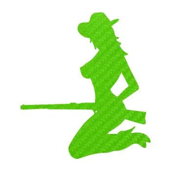 Samolepící dekorace SAMOLEPKA Sexy country girl levá (58 - 3D karbon zelený kawasaki) NA AUTO, NÁLEPKA, FÓLIE, POLEP, TUNING, VLASTNÍ TEXT, TISK, AUTOSAMOLEPKY.cz, POLEPY, OBRÁZEK, LOGO, SAMOLEPKY