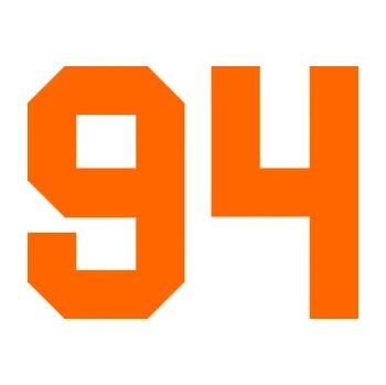 Polep vozidla Startovní číslo 94 (73 - Fluorescentní oranžová) SAMOLEPKA NA AUTO, NÁLEPKA, FÓLIE, POLEP, TUNING, VLASTNÍ TEXT, TISK, AUTOSAMOLEPKY.cz, POLEPY, OBRÁZEK, LOGO, 3D STICKERS