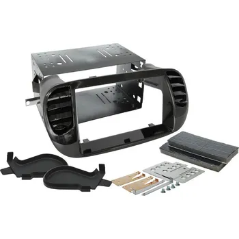 Autorádio FIAT 500 (2008->) - 2DIN instalační sada (redukce, rámeček) k montáži autorádia, černá lesklá - 371521