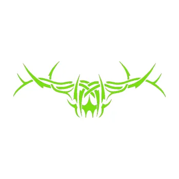 Polep vozidla Tetování 192 (04 - zelená kawasaki) SAMOLEPKA NA AUTO, NÁLEPKA, FÓLIE, POLEP, TUNING, VLASTNÍ TEXT, TISK, AUTOSAMOLEPKY.cz, POLEPY, OBRÁZEK, LOGO, 3D STICKERS