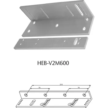 Stavební profil Securitron HEB-V2M600 montážní plech L profil